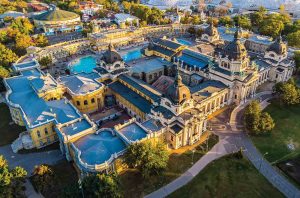 The Széchenyi Baths in Budapest’s City Park