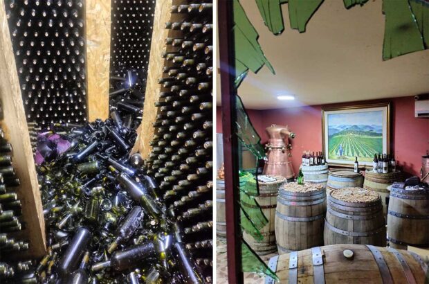 Damage caused at Rayak Winery and Distillery