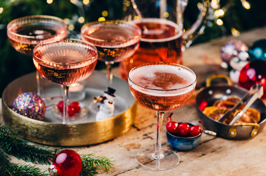 Festive Champagne Cocktails