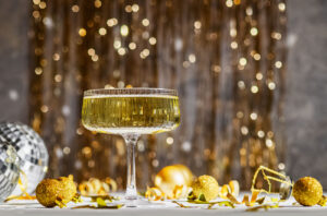 Festive Champagne coupe