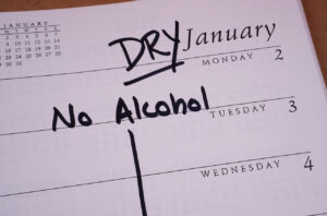 Dry January calendar