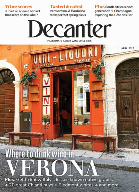 Decanter magazine April 2025 cover