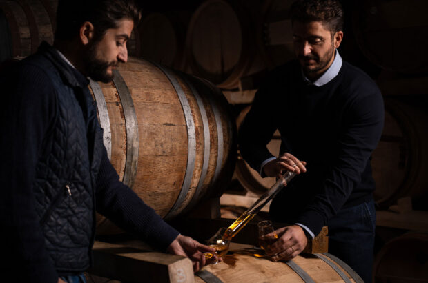 Enrico and Niccolò Chioccioli Altadonna of Italian whisky distillery Winestillery