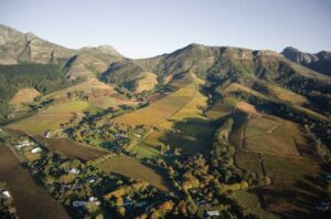 Aerial view of Klein Constantia