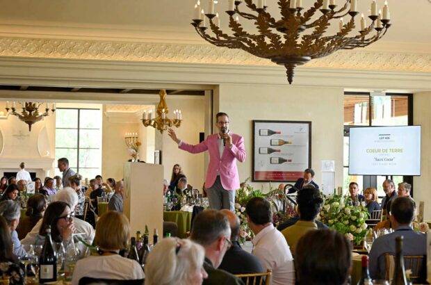 Image of auctioneer at the Willamette Valley Wine Auction.