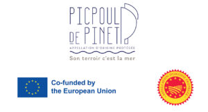 AOP Picpoul de Pinet logo with OCM 