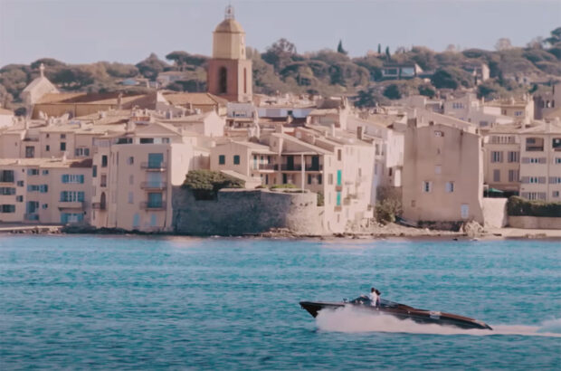 French Riviera still from Brad Pitt gin video