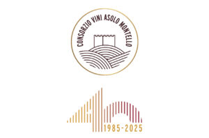 Consorzio Asolo Montello logo with 40th anniversary logo