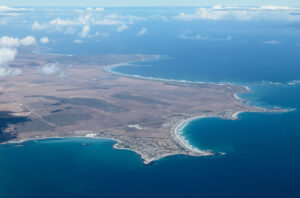 Aerial view of St Helena Bay, Shelley Point and Britannia Bay on the West Coast of South Africa