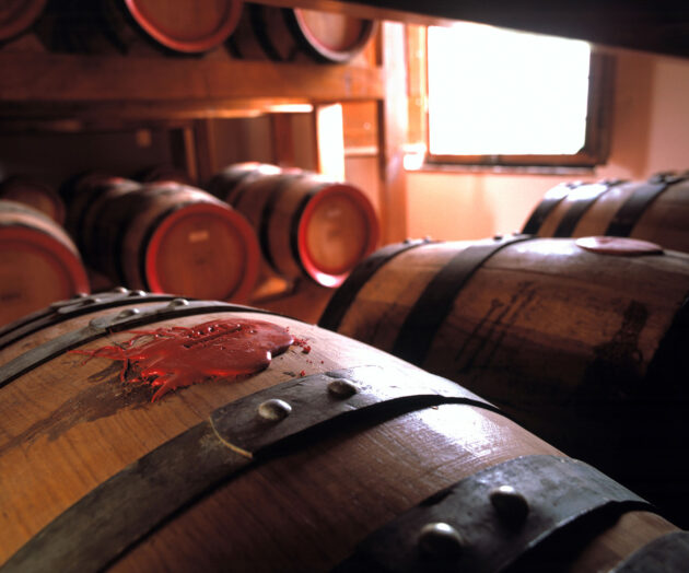 Vin Santo barrels in Avignonesi Vinsantaia