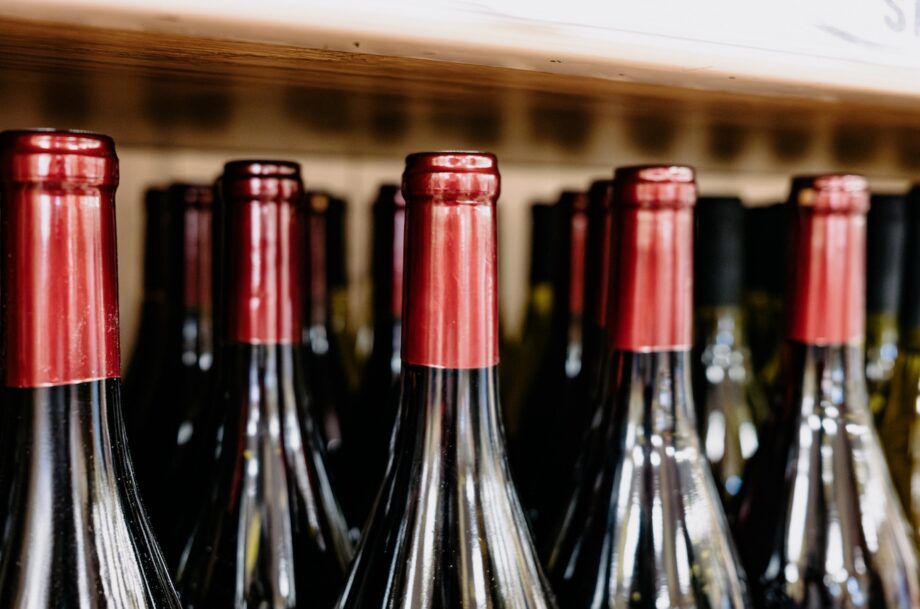 wine bottles in US