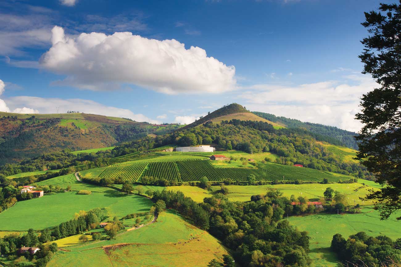 Bodega K5’s newultra-modern winery, near the village of Aia