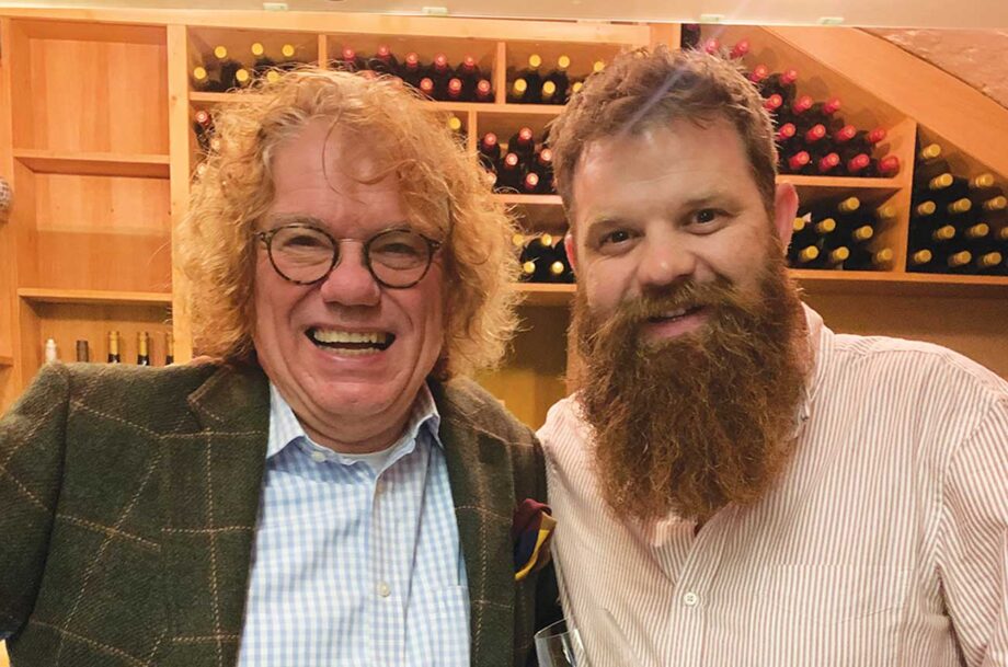 From left, Ernst Loosen and Sam Barry, one of Peter’s sons, who now runs Jim Barry Wines with his brother Tom