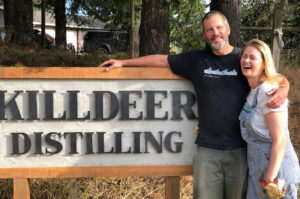 Colin Fisher and Kate Coulter of Killdeer Distilling