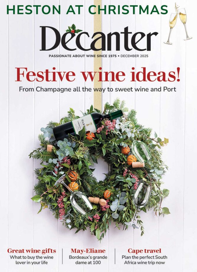 Cover of Decanter magazine December 2025