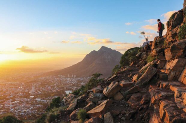 The Lion’s Head peak is hikeable and gives spectacular views over Cape Town and Table Mountain