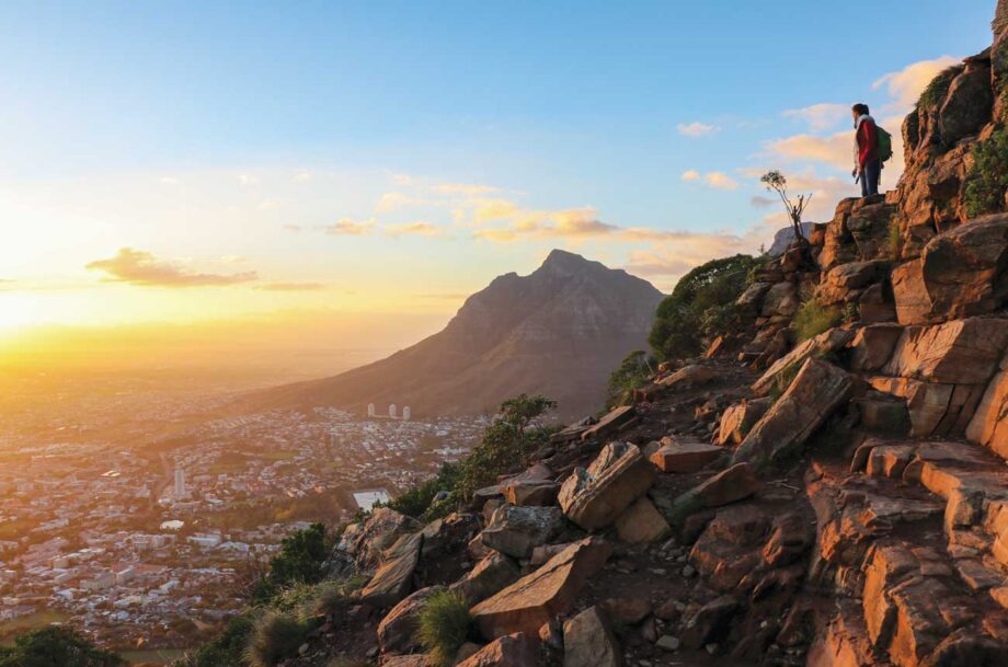 The Lion’s Head peak is hikeable and gives spectacular views over Cape Town and Table Mountain