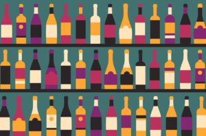 wine bottles and labels design