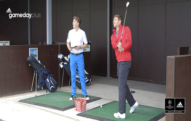 Steven Gerrard on the golf course, Sebastian Schweinsteiger on the perfect free-kick