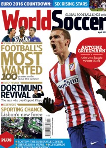 aPRIL 2016 COVER wORLD soccer