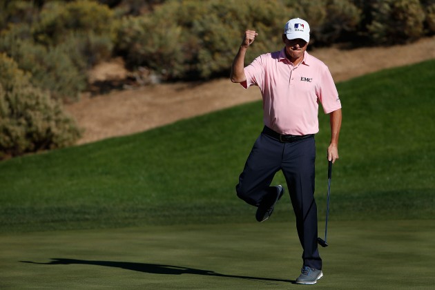 Billy Andrade celebrates