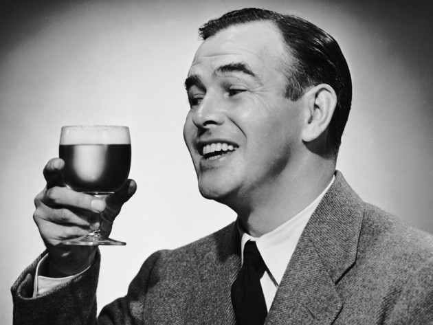 The post round beer