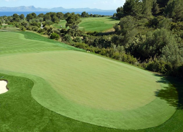 Looking back from the 1st green at Alcanada Golf Club