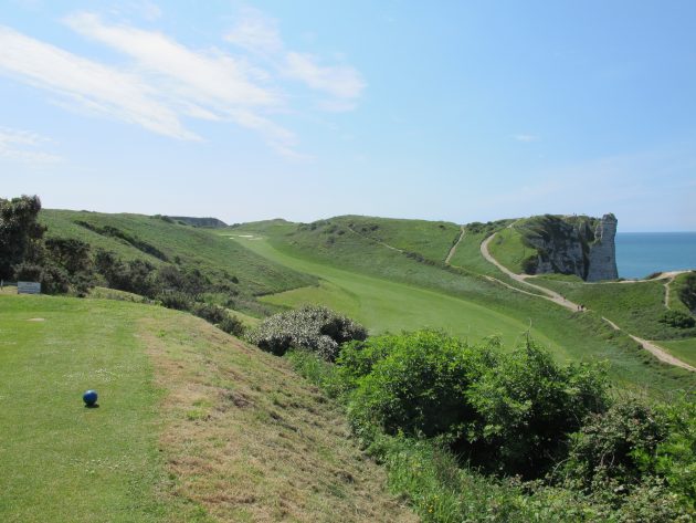 The daunting drive from the 10th tee