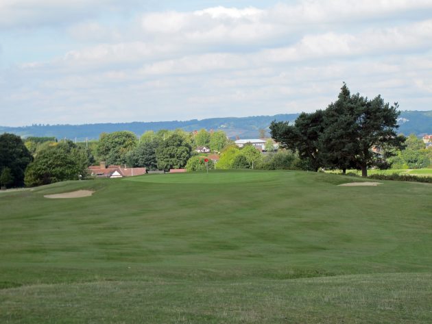 The long 17th wends its way to a raised green