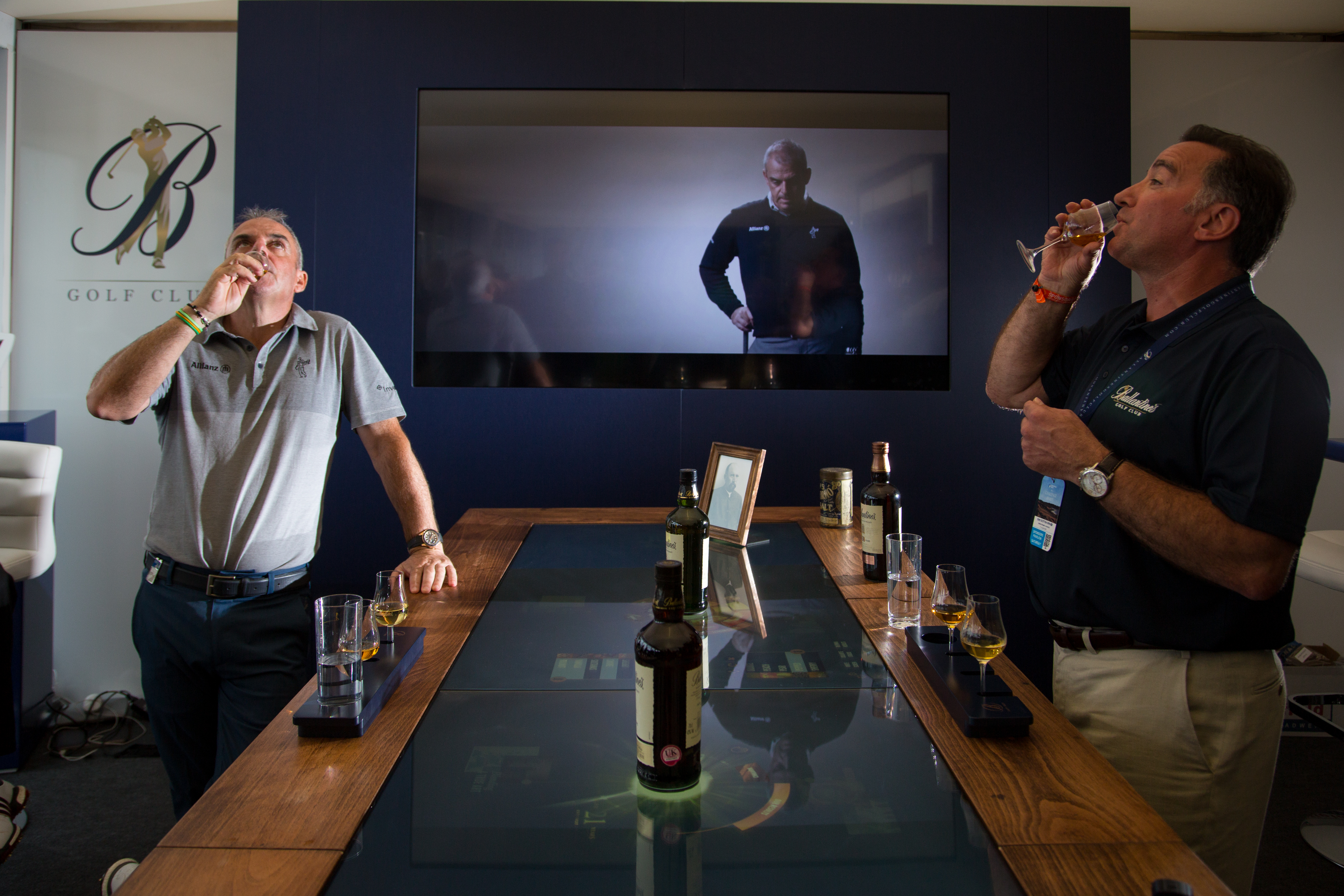 Paul McGinley gets down to some serious tasting with Ballantine's Brand Ambassador, Ken Lindsay