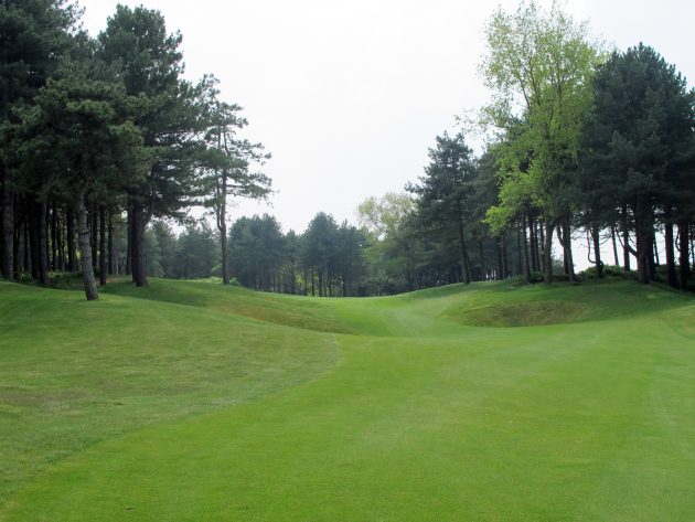 Take enough club for the uphill approach at eleven