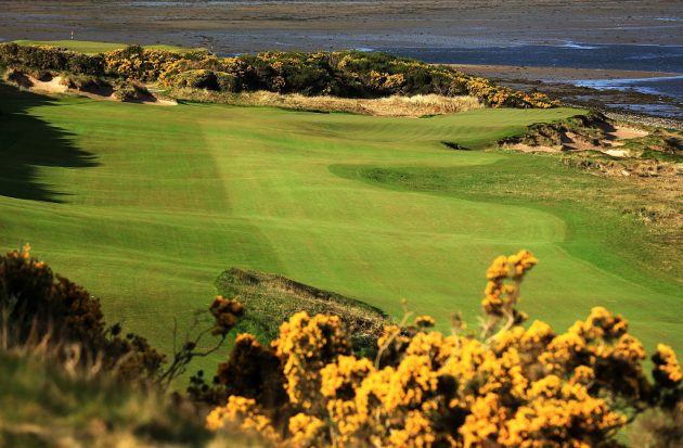 The 550-yard 2nd hole at Castle Stuart. Credit: Getty Images