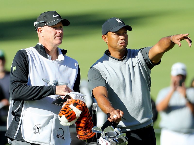 who is Tiger Woods caddie?