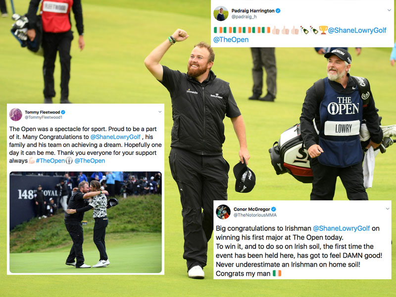 How Social Media Reacted To Shane Lowry's Open Win