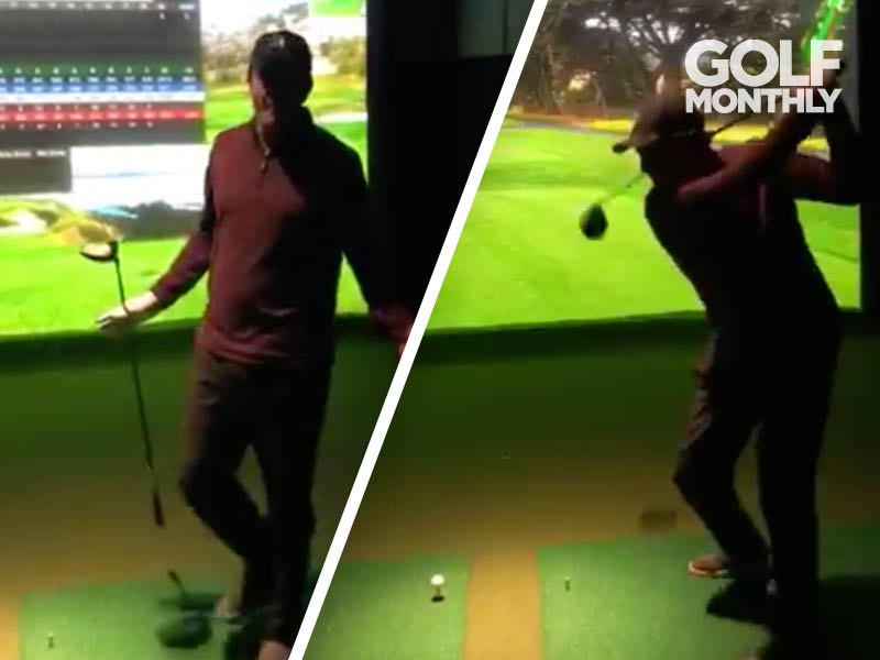 WATCH: Mickelson Drives 1st At Pebble Beach On Simulator