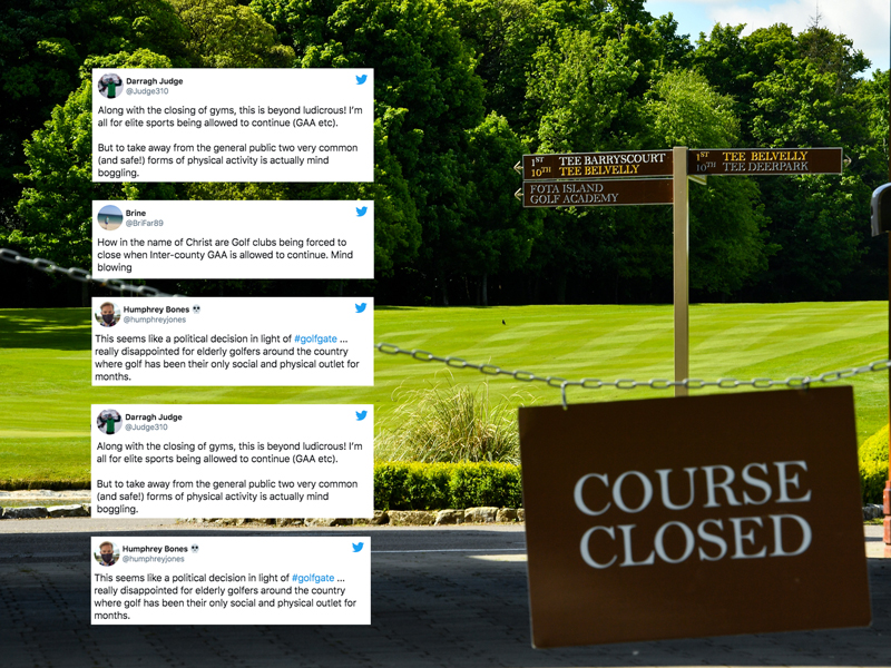 Irish Golfers Fuming After “Mind-Boggling” Decision To Close Courses