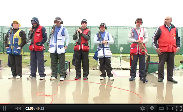 Olympic Shooting Test Event - Double Trap Mens Finals ...