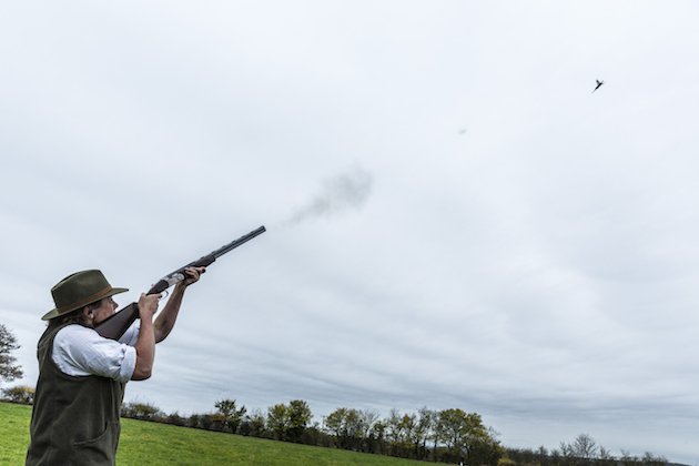 shooting a high pheasant