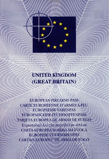European Firearms pass
