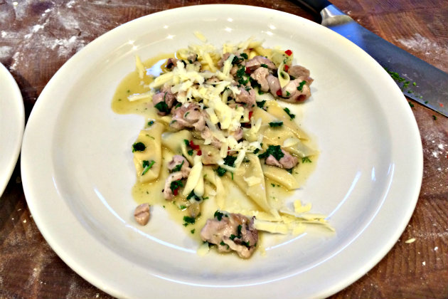 rabbit with pasta