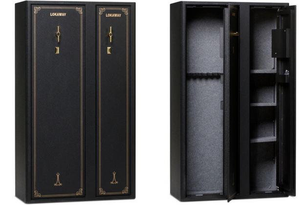 Large capacity gun cabinet