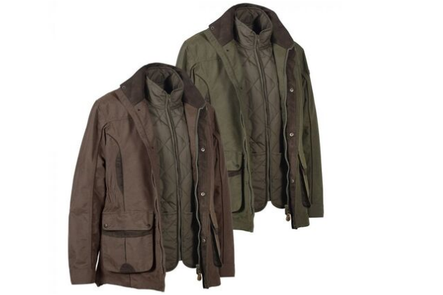 quilted shooting jackets