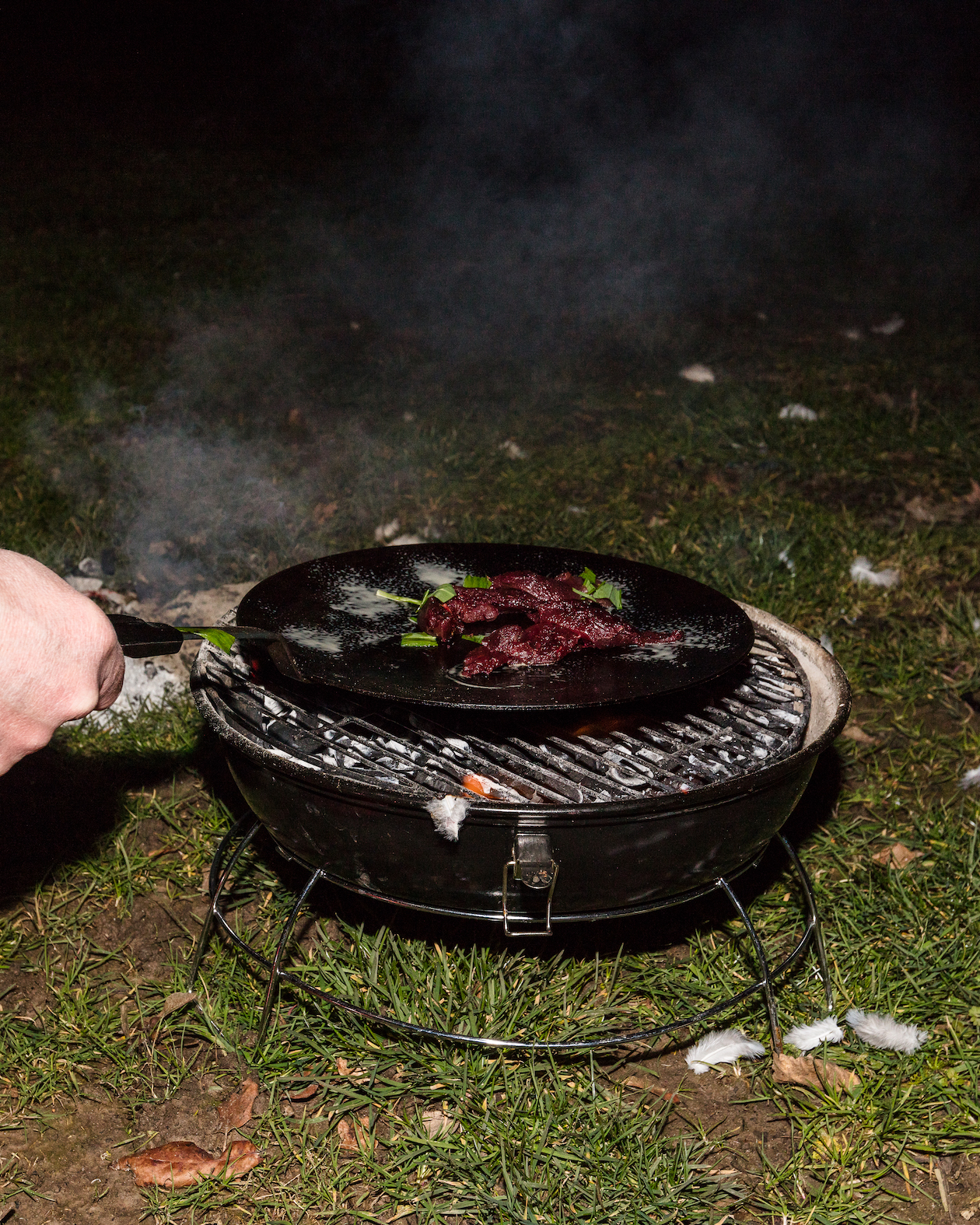 wood pigeon bbq