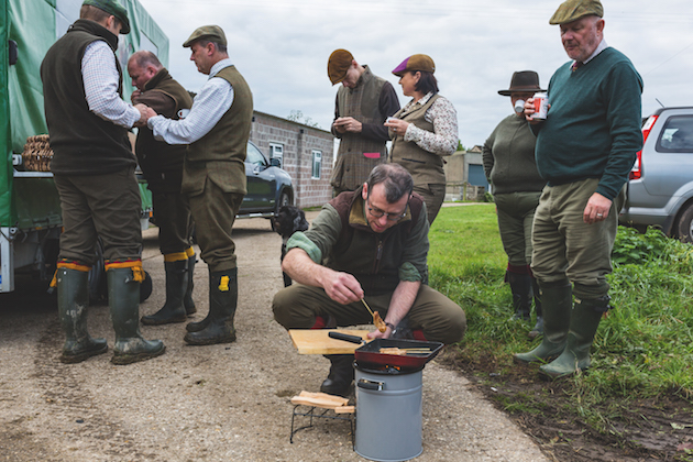 Cooking a shoot lunch