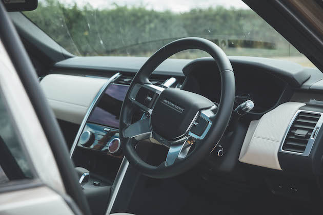 Dashboard on Land Rover