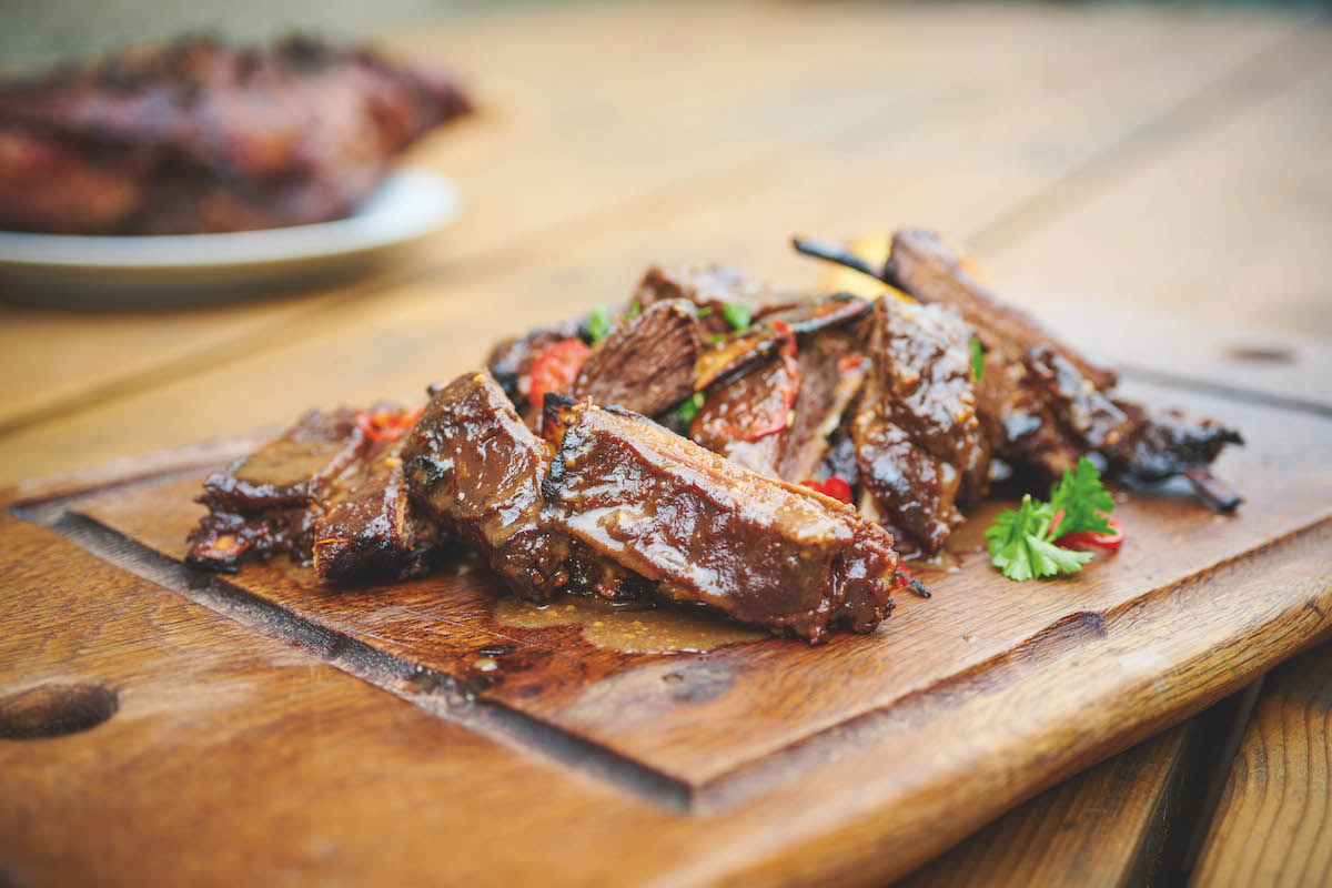 Recipe for venison ribs with a miso glaze by Jose Souto