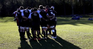 England huddle