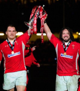 Gethin Jenkins and Adam Jones