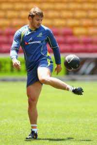 Getting his kicks: Mitchell