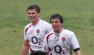 Friends and rivals: Ford (right) and Farrell were England U20 team-mates